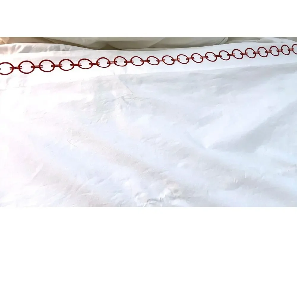 Serena & Lily Savoy Link Fitted & Flat Sheets Luxury Cotton Sateen Cal King